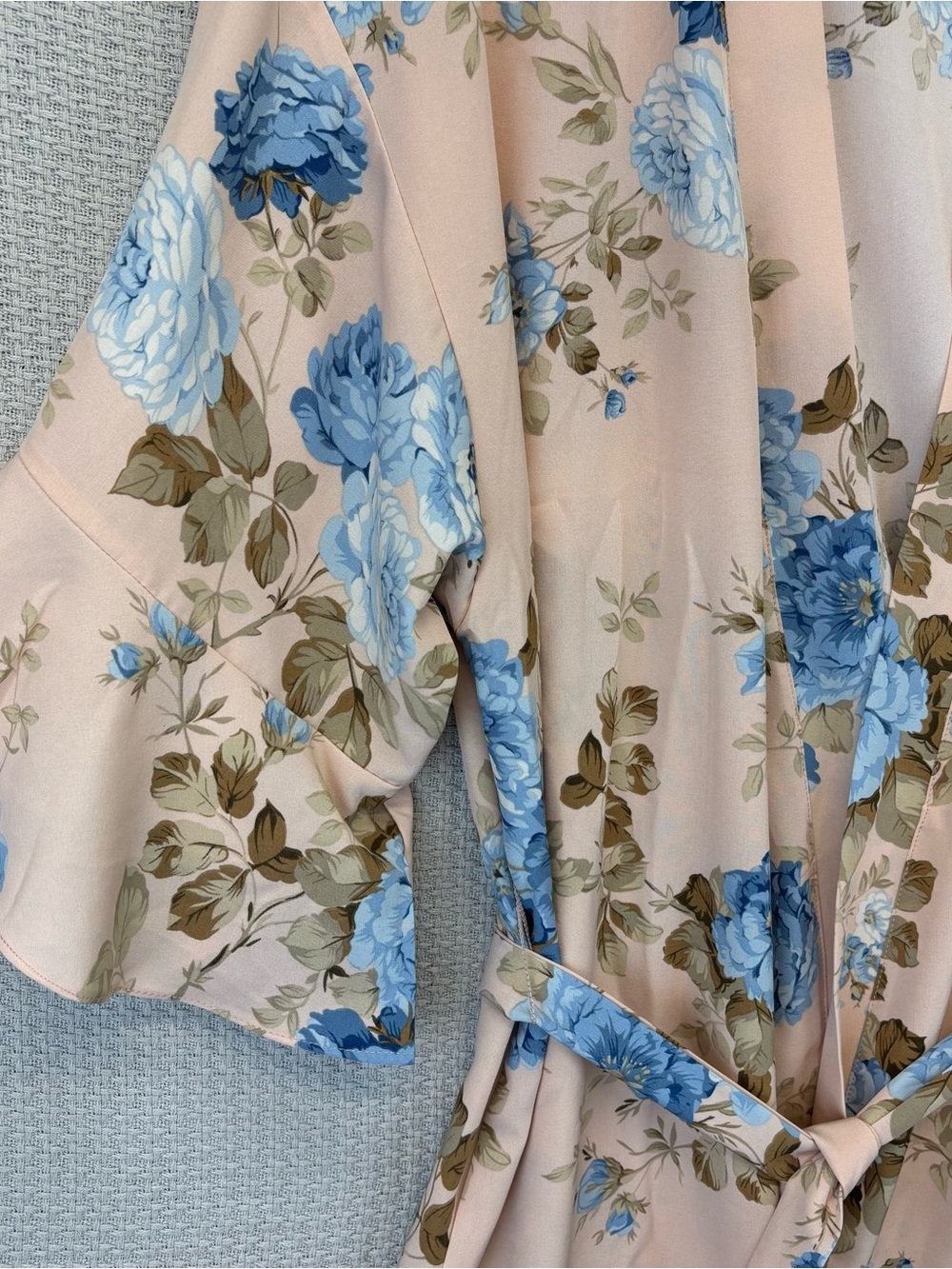 Birdy Grey Kenny Ruffle Tie Robe Floral Le Fleur M/L Bridesmaid Dressing Gown - Picture 3 of 10